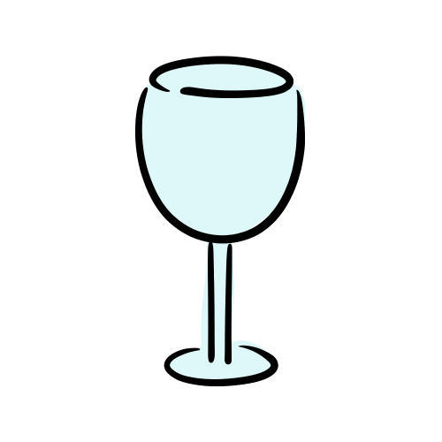 ワイングラスのフリーイラスト素材