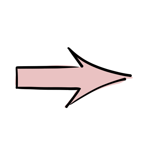 ピンク矢印の絵のフリー素材