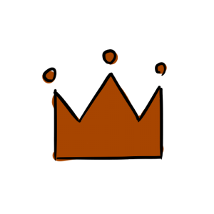 銅の王冠のフリーイラスト素材