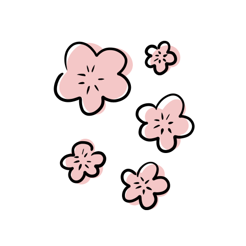 桜の花びらのフリーイラスト素材