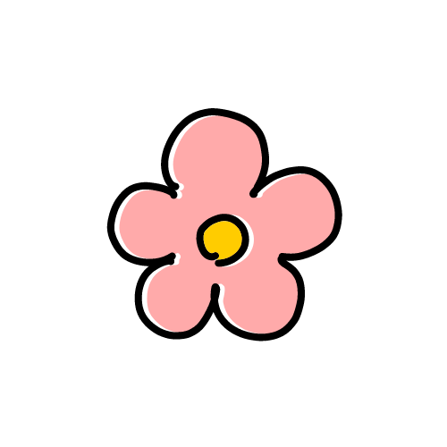 ピンク色の花